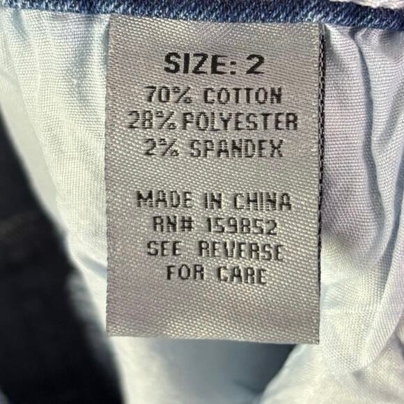 OAK & VINE Denim Midi Skirt Womens Size 2 - Picture 9 of 10